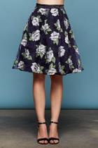  Floral Net Skirt