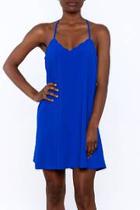 Royal Blue Sleeveless Dress