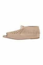  Peep Toe Suede Sandal