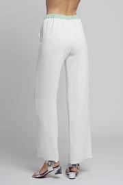  White Crepe Pants