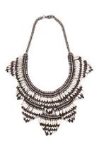  Feather Bib Necklace