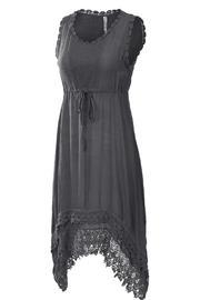  Drawstring Waistline Dress