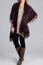 Floral Fringe Poncho