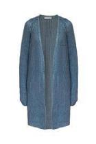  Blue Knitted Cardigan