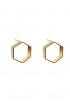  Crasqui Hexagonal Earrings