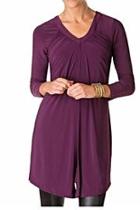  V-neck Silky Tunic