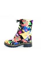  Leather Flowered Boot