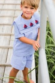  Smocked-sailboats Dressy Short-set