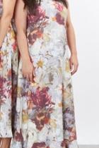  Floral Linen Dress