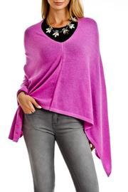  Purple Cashmere Poncho Wrap