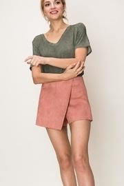  Suede Envelope Skort