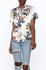  Floral Satin Blouse