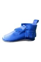  Blue Leather Mocs Shoes