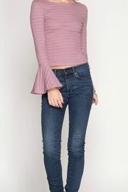  Textured Sleeve Shirt