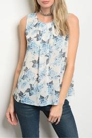  Ivory Blue Top