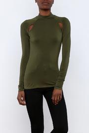  Long Sleeve Mock Neck Top