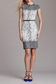  Short-sleeve Snakeskin Dress