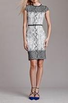  Short-sleeve Snakeskin Dress