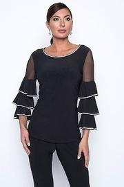  Diamante Trim Detail Blouse