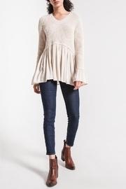  Knit Peplum Sweater
