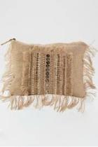  Beaded Brown Clutch