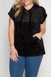  Crushed Velvet Hoodie