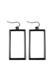  Rectangle Metal-hook-earrings