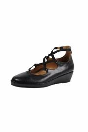  Black Crisscross Wedge