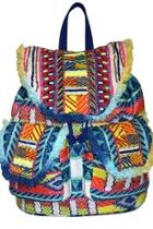 Beaded Embroidered Backpack