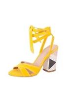 Lace-up Suede Sandals