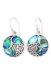  Round Abalone Earrings