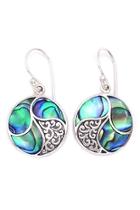  Round Abalone Earrings