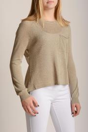  Chiffon Back Sweater
