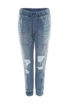 Distressed Tencel Jogger