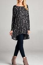  Damask High-low Top