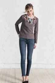  Embroidered Terry Sweatshirt