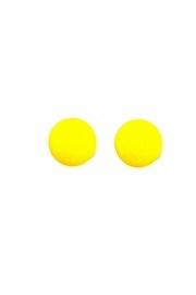  Yellow Button Earrings
