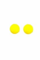  Yellow Button Earrings