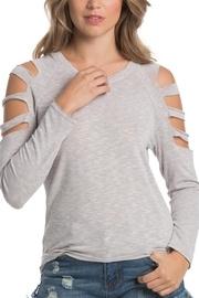  Slit Longsleeves Top