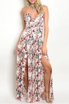 Floral Strap Jumpsuit