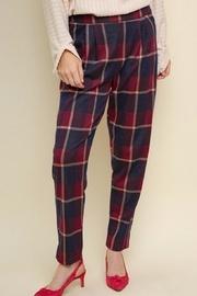  Plaid High-waisted Trousers