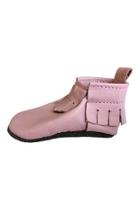  Pink Leather Mocs Shoes