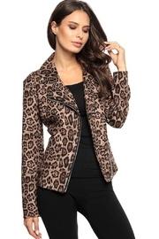  Leopard Zip-up Jacket