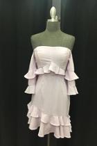  Off-shoulder Lavender Dress