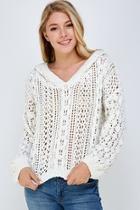  Knitted Hooded Sweater