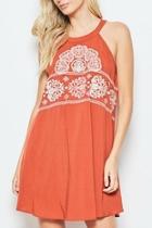  Embroidered Halter Top/dress