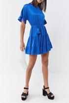  Comet Ruffle Mini-dress