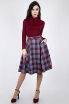  Piper Pleated Flare-skirt