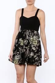  Black Floral Lace Dress