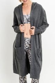  Longline Hoodie Cardigan